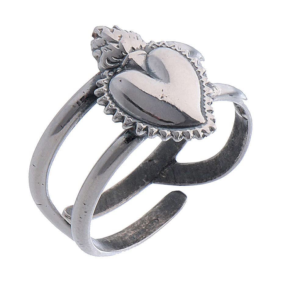 Holyart Votive Heart Ring in Sterling Silver