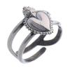 Holyart Votive Heart Ring in Sterling Silver view 1
