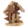 Christmas Tree Decoration Holy Family Silhouette of Bethlehem Olive Wood 7 cm view 3