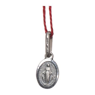 Holyart Miraculous Medal, Silver Oval of Mary Immaculate