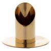Holyart Cylindrical Candlestick in Polished Gold Plated Brass 1 1/2 in view 1