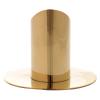 Holyart Cylindrical Candlestick in Polished Gold Plated Brass 1 1/2 in view 3