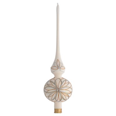 Holyart Tree Topper Cream Gold & Silver