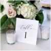 Wedding Table Numbers Minimalist Black and White 1-20 Freestanding Table Numbers for Parties and Events | Reception Decorations view 1