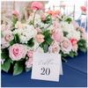 Wedding Table Numbers Minimalist Black and White 1-20 Freestanding Table Numbers for Parties and Events | Reception Decorations view 3