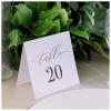 Wedding Table Numbers Minimalist Black and White 1-20 Freestanding Table Numbers for Parties and Events | Reception Decorations view 4