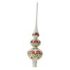 Holyart Finial Tree Topper tri-Colored Blown Glass Flowers 35 mm view 2