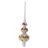 Holyart Finial Tree Topper tri-Colored Blown Glass Flowers 35 mm view 3