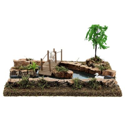 Holyart Modular River and Animals Figurine 10x25x10 cm 6-8 cm Nativity