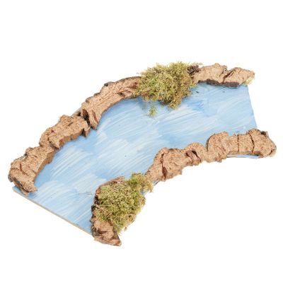 Holyart Bridges, Streams and Fences for Nativity Scene: Nativity Setting, Turning River Part 16x7cm