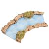 Holyart Bridges, Streams and Fences for Nativity Scene: Nativity Setting, Turning River Part 16x7cm view 1