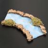 Holyart Bridges, Streams and Fences for Nativity Scene: Nativity Setting, Turning River Part 16x7cm view 2