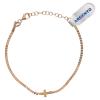 Holyart Cross Bracelet in 925 Silver Golden with White Zirconia view 2