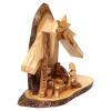 Holyart Olive Wood Stylized Nativity Scene from Bethlehem 20x20x10 cm view 3