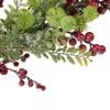 5' x 8" Frosted Red Berry and Pine Artificial Christmas Garland Unlit view 3