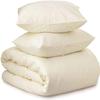 Gorgeous Home Linen 100% Mulberry Silk Duvet Cover Set- 3 Pieces - 22 Momme 6A Graded Mulberry Silk Set RV Bunk (30"X80") White Solid - with Zipper & Corner Ties, OekoTex Certified view 3