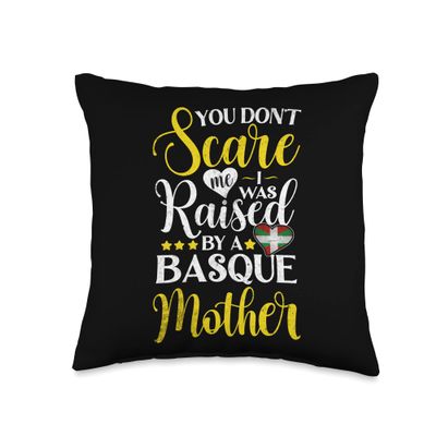 Basque Flag Souvenirs for Basques Men & Women Throw Pillow