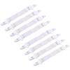 8 Pc Triangle Bed Sheet Straps Grippers Fasteners Metal Clasp Elastic Suspenders view 3