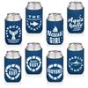 10 Pack Can Cooler Sleeves - Boat Party Favors - Nautical Party Decorations, Accessories - Funny Beer Cooler view 1
