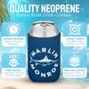 10 Pack Can Cooler Sleeves - Boat Party Favors - Nautical Party Decorations, Accessories - Funny Beer Cooler view 2