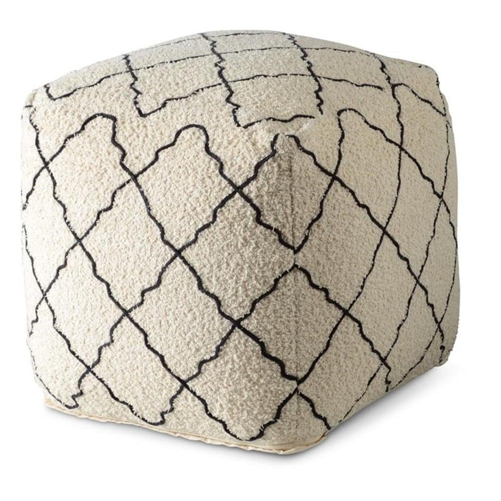 Steve Silver Co Lattice Square Pouf