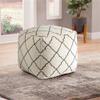Steve Silver Co Lattice Square Pouf view 2