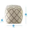 Steve Silver Co Lattice Square Pouf view 3