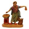 Holyart Nativity Scene Figurines: Woman with Chestnuts for 10 cm Nativity view 1