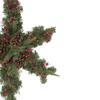 32" Pre-Lit Artificial Mixed Pine and Berries Christmas Snowflake Wreath view 4