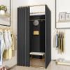 Mobile Fitting Room,Portable Changing Room Clothing Store,Square Dressing Room- Room Divider Privacy Curtain Drape For Outdoor Office Shopping Mall Bold Pipe Large Space Capacity, 10 Colors, 3 Sizes view 1
