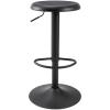 Brage Living Adjustable Bar Stool, Swivel Round Metal Airlift Barstool, Backless Counter Height Bar Chair for Kitchen Dining Room Pub Cafe, 1 pc (Black) view 1
