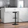 Brage Living Adjustable Bar Stool, Swivel Round Metal Airlift Barstool, Backless Counter Height Bar Chair for Kitchen Dining Room Pub Cafe, 1 pc (Black) view 2