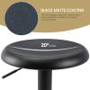 Brage Living Adjustable Bar Stool, Swivel Round Metal Airlift Barstool, Backless Counter Height Bar Chair for Kitchen Dining Room Pub Cafe, 1 pc (Black) view 4