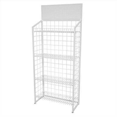 Household Products Convenience Store Snack Display Rack, Toy Accessories Metal Display Rack with Hooks, Retail Store Cashier Display Rack, Essential Oil Perfume Storage Rack Magazine Display Rack