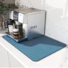 AMOAMI-Coffee Mat Hide Stain Rubber Backed Absorbent Dish Drying Mat for Kitchen Counter-Coffee Bar Accessories Fit Under Coffee Maker, Espresso Machine, Pot, Dish Rack view 1