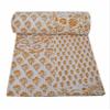 V Vedant Designs Indian Handmade Floral Patchwork Print Kantha Quilt Twin/Queen Size Cotton Blanket Kantha Quilt Bedspread Throw Gudari Home Decor (Queen(90x108), Multi 05) view 1