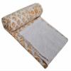 V Vedant Designs Indian Handmade Floral Patchwork Print Kantha Quilt Twin/Queen Size Cotton Blanket Kantha Quilt Bedspread Throw Gudari Home Decor (Queen(90x108), Multi 05) view 3
