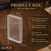 Geiserailie 15 Pcs 1 oz Silver Bar Holder Case, Clear Acrylic Silver and Gold Bar Holder Capsule Storage Container Box for 1 Ounce view 2