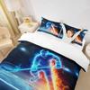 Homewish Ice Hockey Duvet Cover Set Twin,Ice Fire Athlete Bedding Set 2pcs for Kids Teens Adult Room Decor,Game Sport Comforter Cover Modern Quilt Cover with 1 Pillowcase view 3