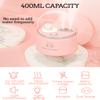 Nano Double Spray Mini Humidifier, 400ml Large Capacity Cute Humidifier with Night Light, USB Personal Desktop Humidifier for Baby Bedroom Travel Office Home, 3 Mist Modes (green) view 2