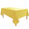 100% Cotton Table Cloth for Kitchen Dinning Living Room Outdoor Weddings Party Decoration | Rectangle Tablecloth (52-Inch x 70-Inch, Yellow)-Machine Washable. view 2