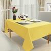 100% Cotton Table Cloth for Kitchen Dinning Living Room Outdoor Weddings Party Decoration | Rectangle Tablecloth (52-Inch x 70-Inch, Yellow)-Machine Washable. view 3