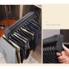 Closet Pull Out Pants Rack, Organizer for Space Saving and Storage Closet Pants Hanger, Retractable Wardrobe Rail Hanger, Non-Slip, Durable (Dimensions: 610mm) (Size : 56cm/22in) view 3