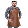 Angus Stoke Premium Leather Apron - Full Leather handcrafted BBQ, Working, Barber Apron - One-Cut Style, adjustable Chef`s apron Henry view 3
