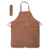 Angus Stoke Premium Leather Apron - Full Leather handcrafted BBQ, Working, Barber Apron - One-Cut Style, adjustable Chef`s apron Henry view 4