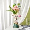 WLBHWL Creative Nordic Vase Decoration Living Room Flower Arrangement TV Cabinet Home Decoration Giraffe Zebra Animal Decoration view 3