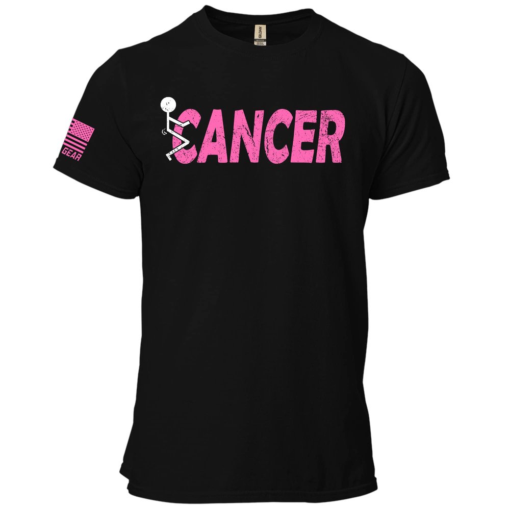 Funk Cancer Breast Cancer Gifts for Women Cancer Survivor Gifts for Women and Men Pink and White 3XL Black Shirt