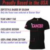 Funk Cancer Breast Cancer Gifts for Women Cancer Survivor Gifts for Women and Men Pink and White 2XL Black Shirt view 3
