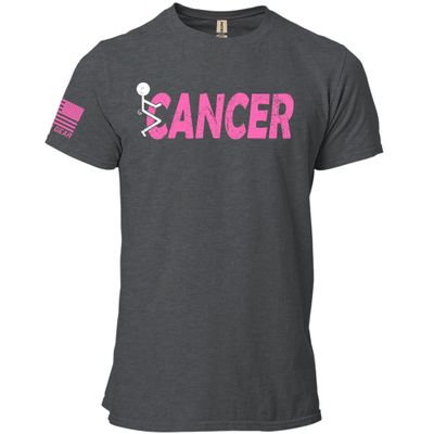 Funk Cancer Breast Cancer Gifts for Women Cancer Survivor Gifts for Women and Men Pink and White 3XL Heather Grey Shirt