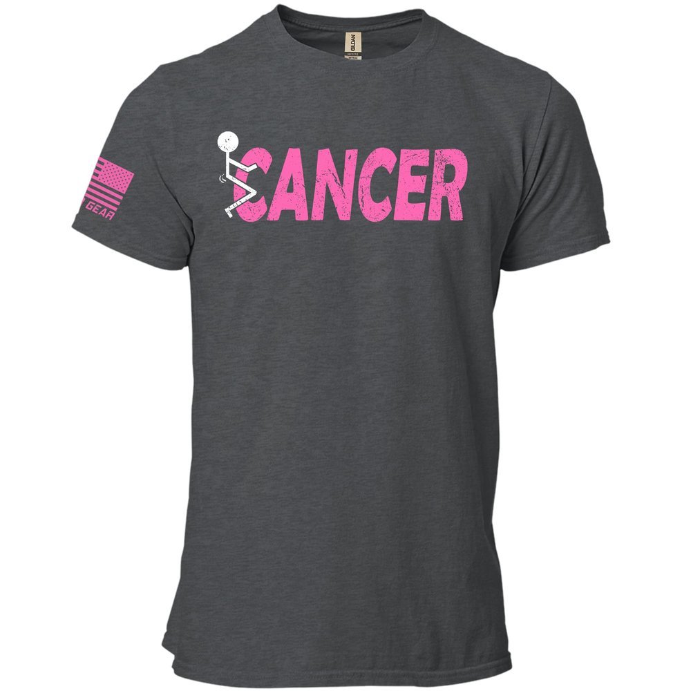 Funk Cancer Breast Cancer Gifts for Women Cancer Survivor Gifts for Women and Men Pink and White 3XL Heather Grey Shirt